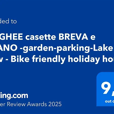 I Laghee Casette Breva E Tivano -garden-parking-lake View - Bike Friendly House